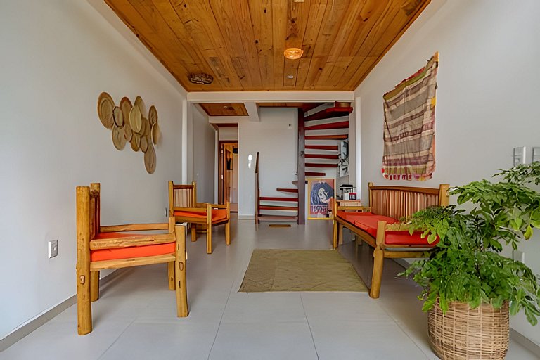 Studio terreo casa flor mar rio orla Itacarè