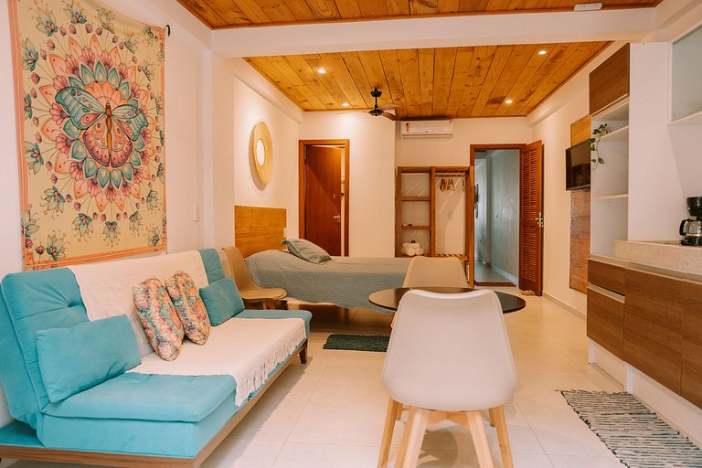 Studio terreo casa flor mar rio orla Itacarè