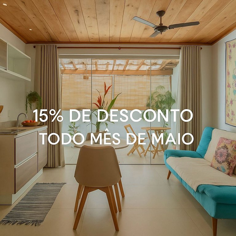 Studio terreo casa flor mar rio orla Itacarè